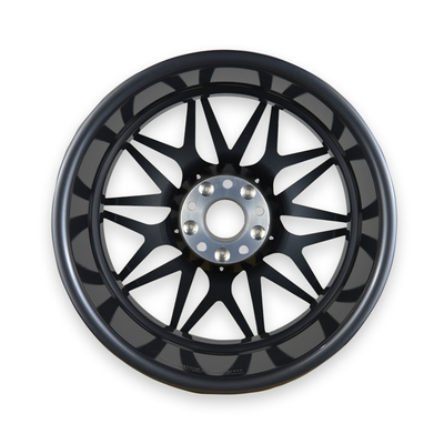 Beautiful Shape Custom Light Weight Forged 18 Inch Modification Car Wheel Black Deep Concave Rim